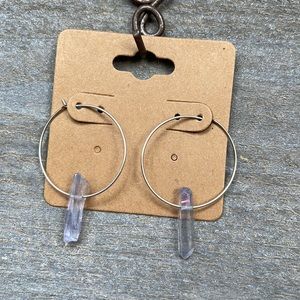 Sterling silver hoop earrings